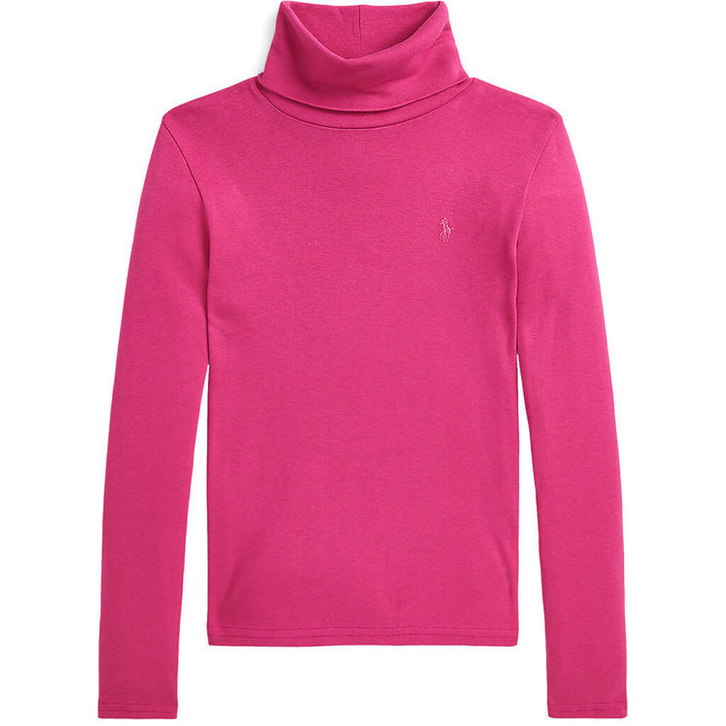Polo Ralph Lauren Bluse m. Rullekrave - Colge Pink