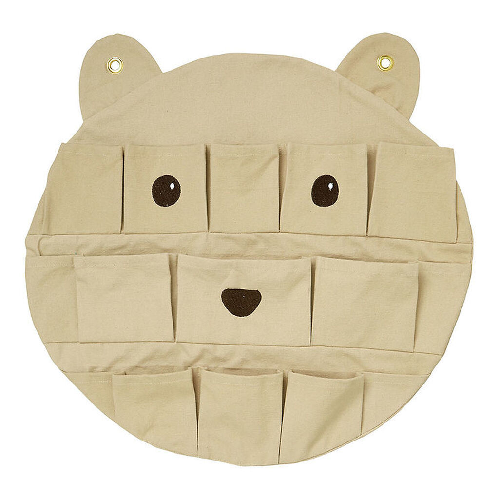 Cam Cam Vægopbevaring - Bear - Ø50 cm - Latte