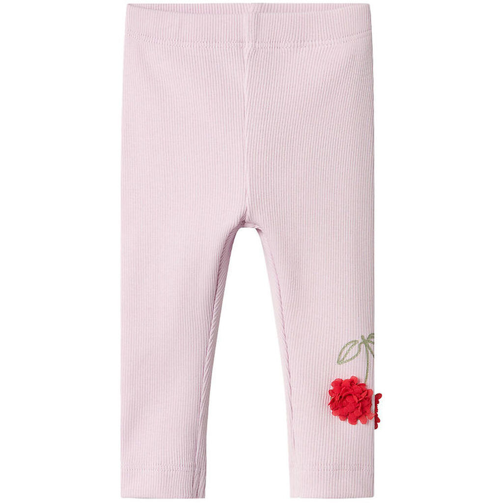 Name It Leggings - Rib - NbfBolia - Winsome Orchid m. Kirsebær
