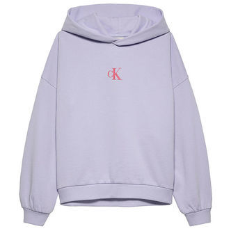 Calvin Klein Hættetrøje - Flower Back - Purple Heather
