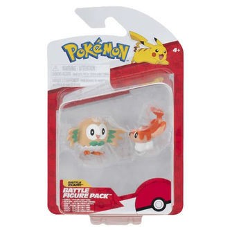 Pokémon Figurer - 2-pak - Battle Figure - Tatsugiri/Rowlet