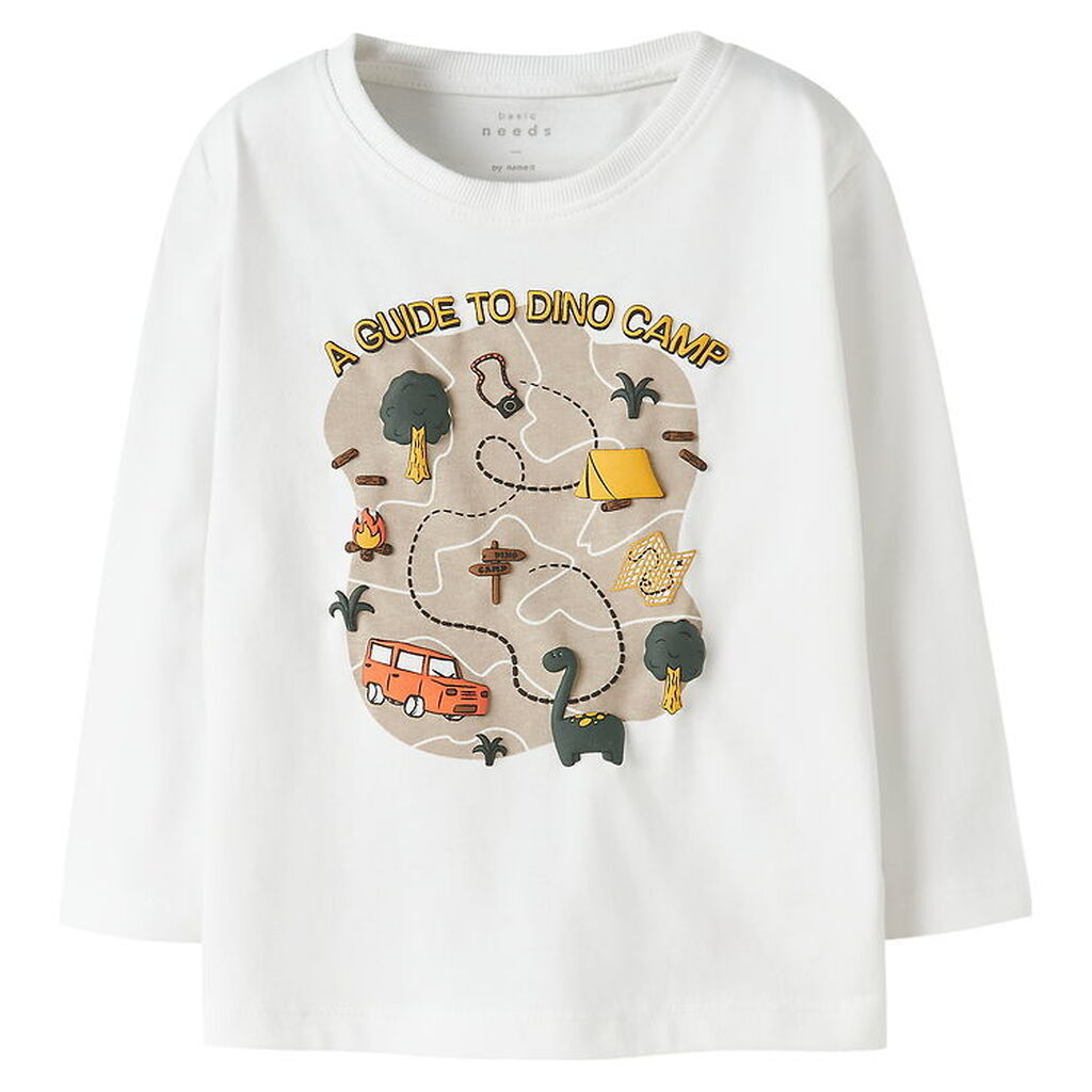 Name It Bluse - NmmVictor - Bright White/Dino Camp