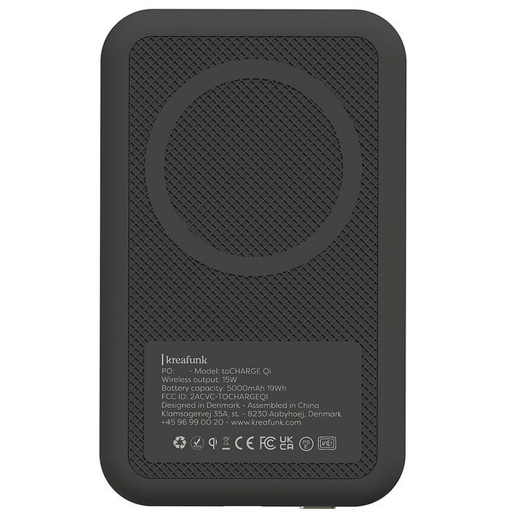 Kreafunk Oplader - toCHARGE QI - Sort