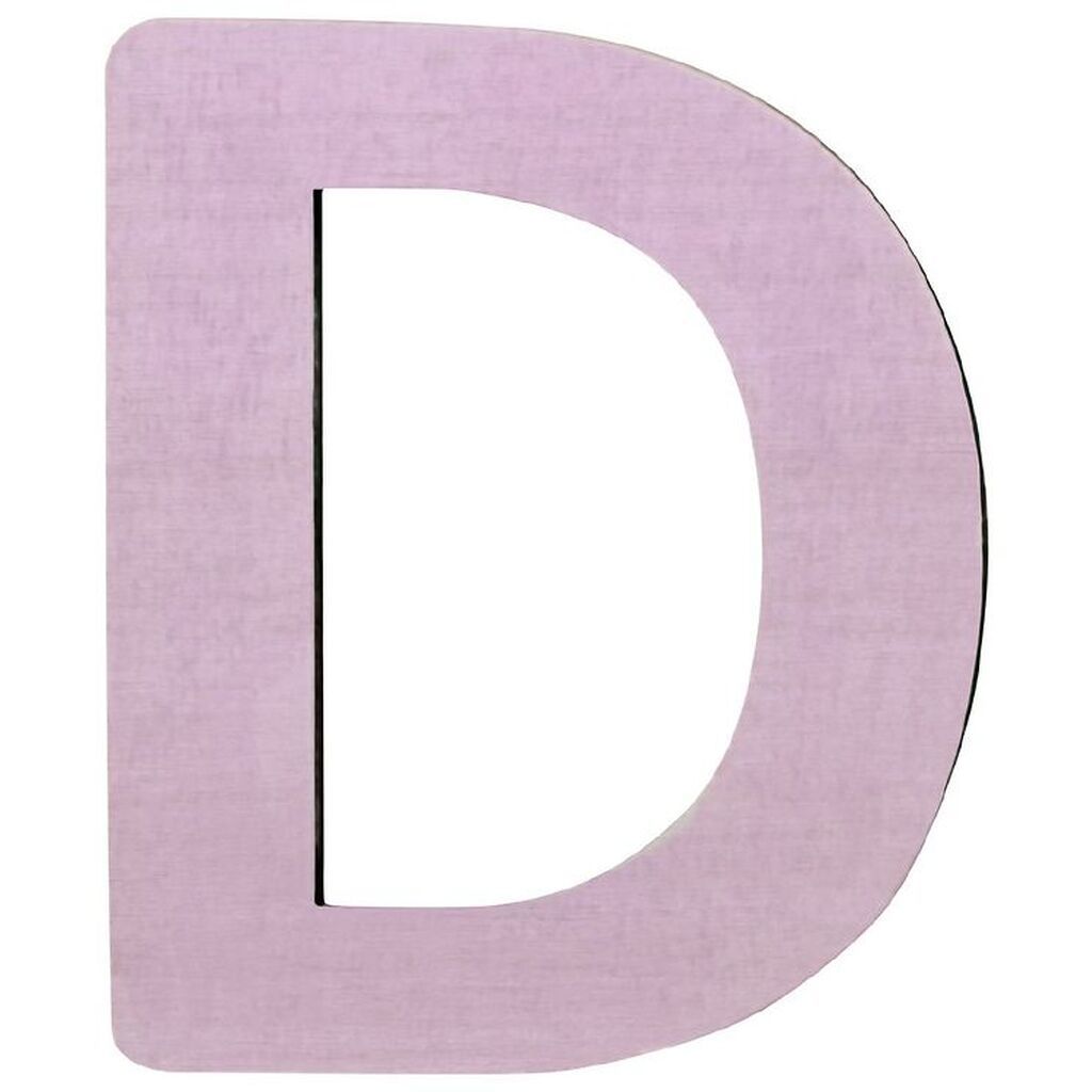 Sebra Træbogstaver - D - Pastel Pige