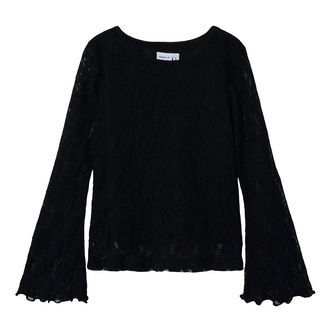 Name It Bluse - NkfTepine - Sort m. Blonder