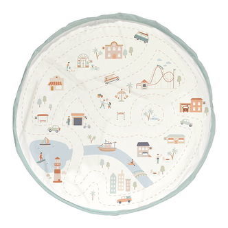 Play&Go Legetøjstæppe - 140 cm - 2-i-1 - City