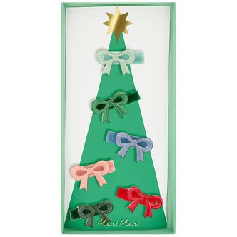 Meri Meri Hårspænder - 6-pak - Emalje - 4 cm - Sløjfer