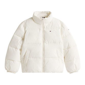 Tommy Hilfiger Dynejakke - Flag - Ivory Silk