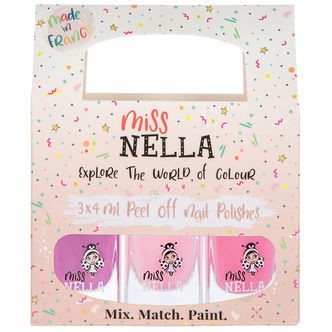 Miss Nella Neglelak - 3-pak - Pastel Farver