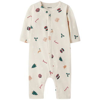 Name It Natdragt - NbnVismas - Whitecap Gray/Xmas AOP