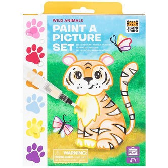Tiger Tribe Farvesæt - Paint A Picture Set - Wild Animals