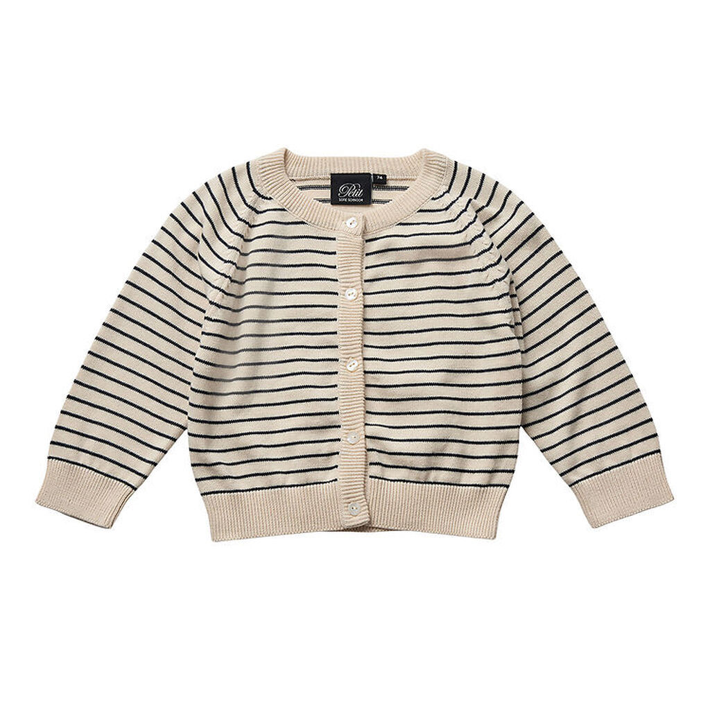 Sofie Schnoor Cardigan - Strik - Oslo - Off White Striped