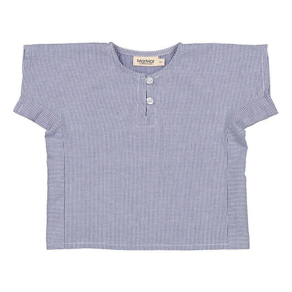 MarMar Skjorte k/æ - Tomba - Navy Stripe