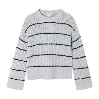 Name It Bluse - Strik - NKfTitina - Light Grey Melange
