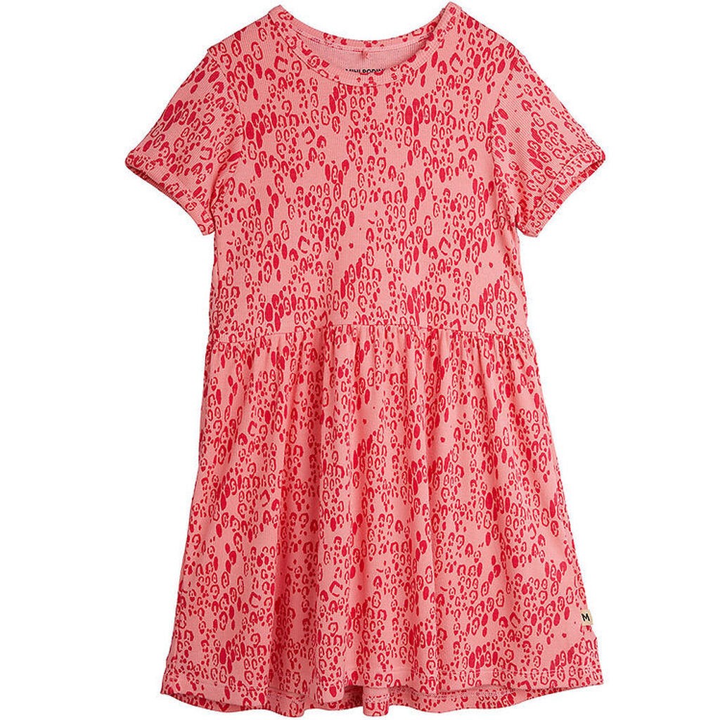 Mini Rodini Kjole - Pink m. Leopardprint