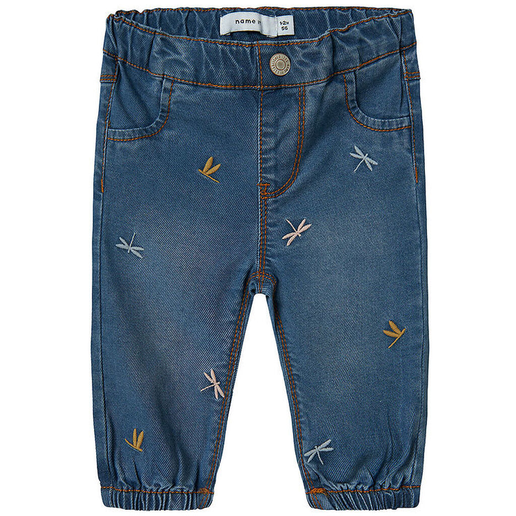 Name It Jeans - NbfRose - Shaped - Medium Blue Denim/Moth Embroi