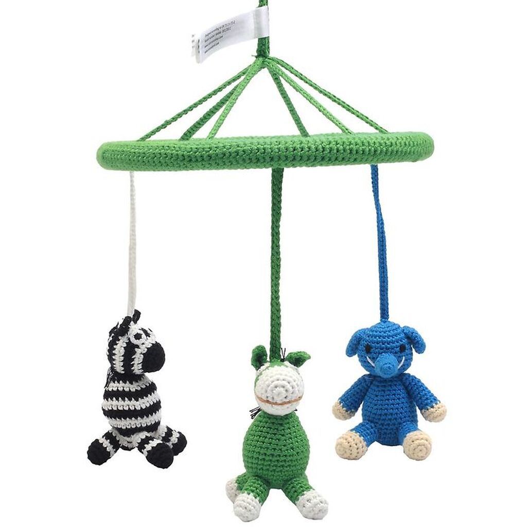 NatureZoo Uro - Grøn m. Æsel/Elefant/Zebra