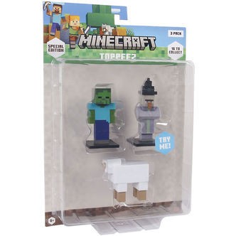 Minecraft Legetøjsfigurer - 3D Special Edition - 3-pak