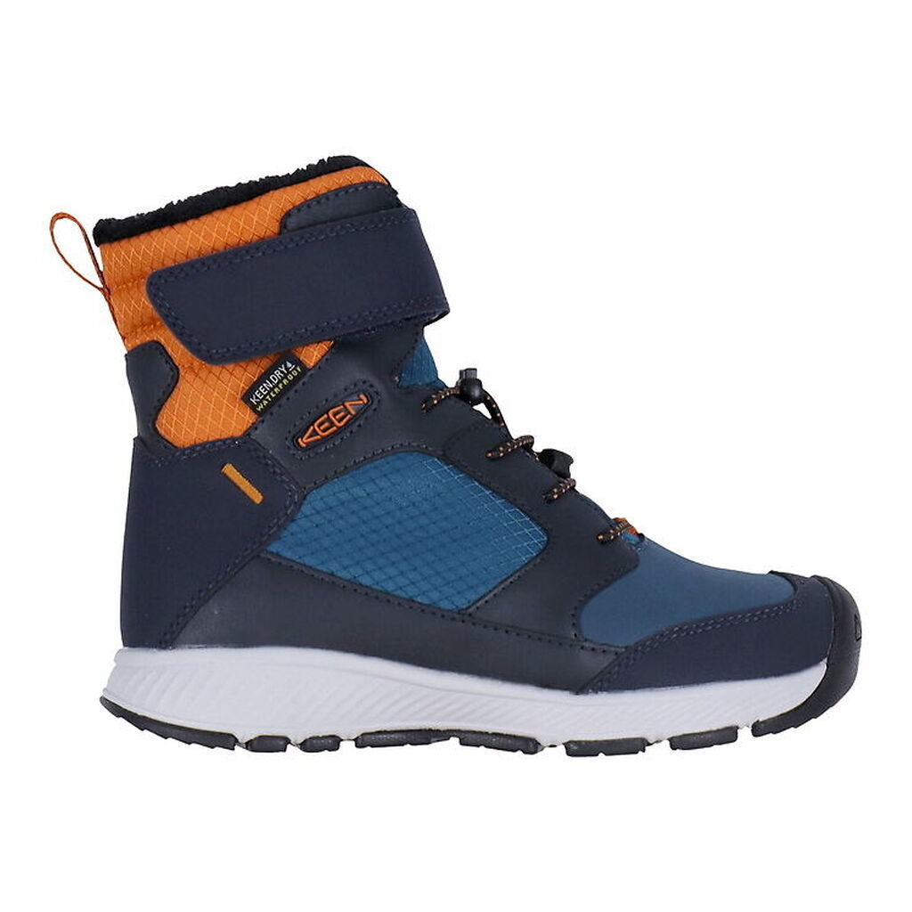 KEEN Vinterstøvler - KE SKUA WINTER WP Y - SKY CAPTAIN-GOLD FLAM
