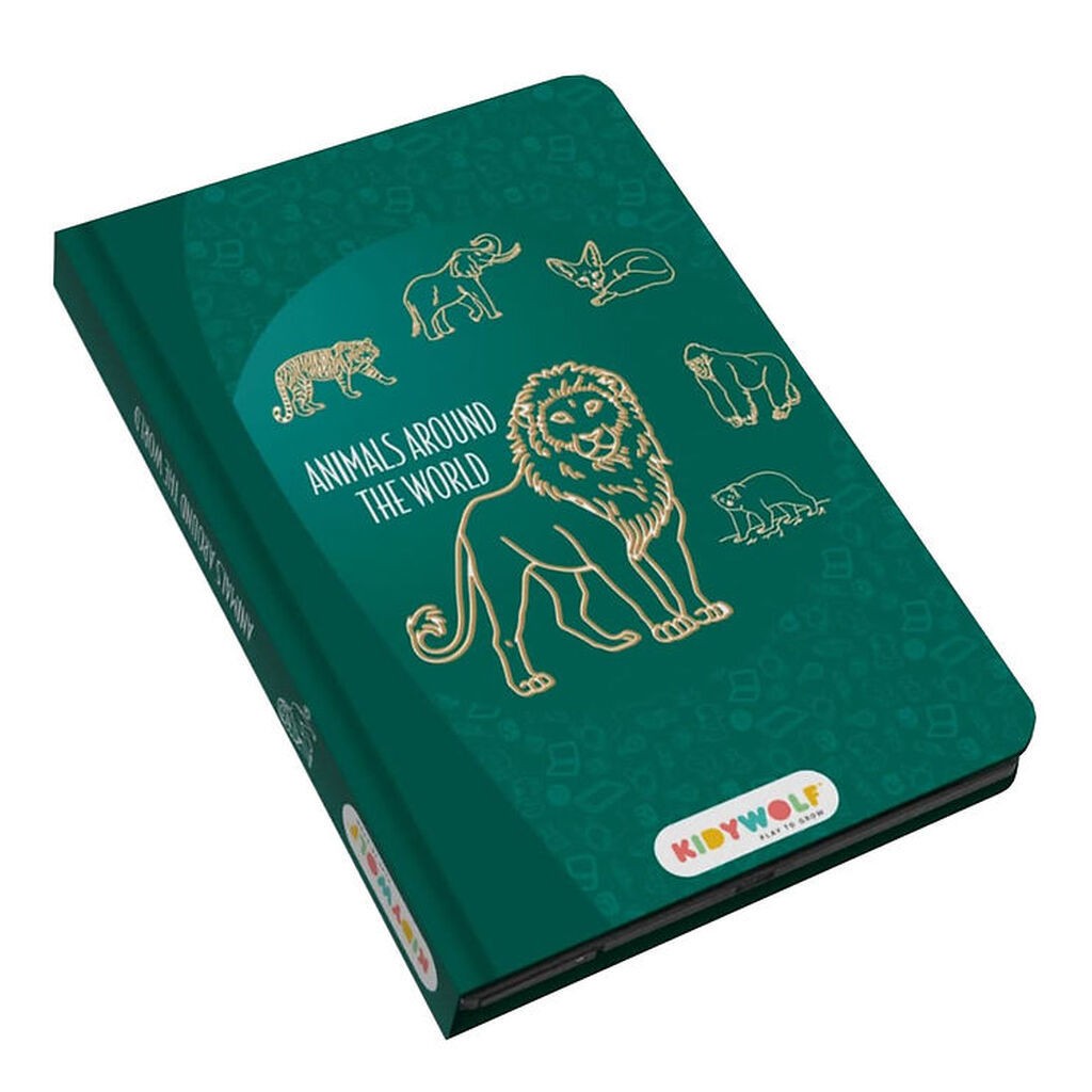 Kidywolf Tegne Tablet - Animals Around The World