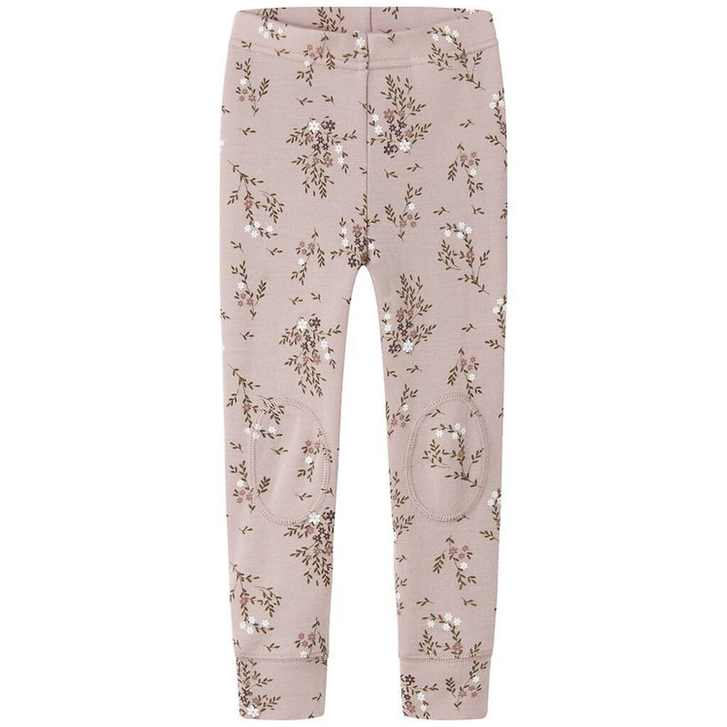 Name It Leggings - Uld - NmfWillow - Shadow Gray/Long flowers