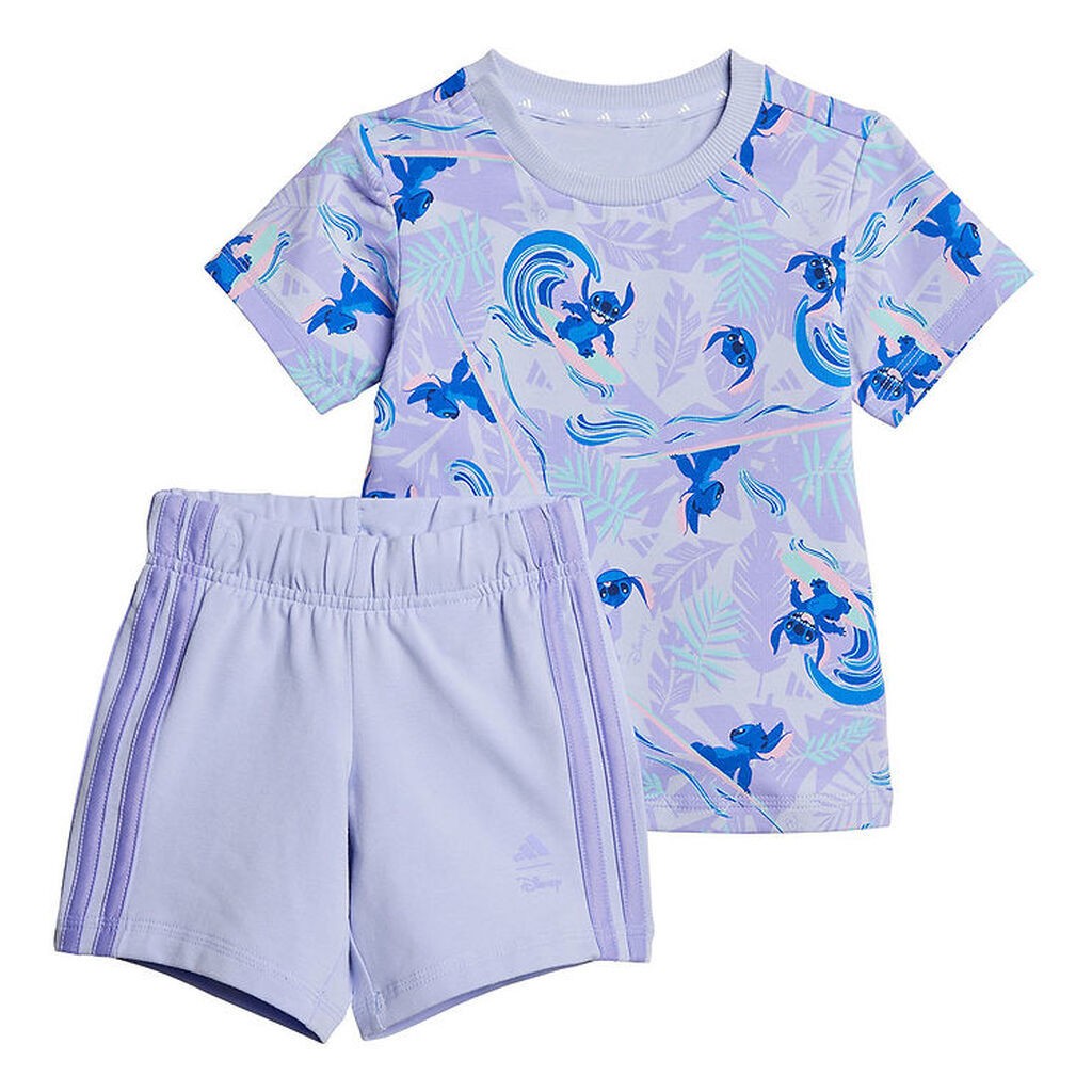 adidas Performance Shortssæt - Stitch - I DY LS T - VIOTON/MULTC