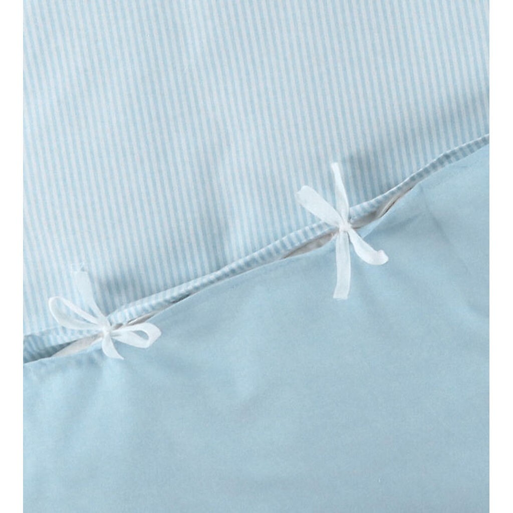 Nørgaard Madsens Sengetøj - Junior - Hvid m. Blå Striber