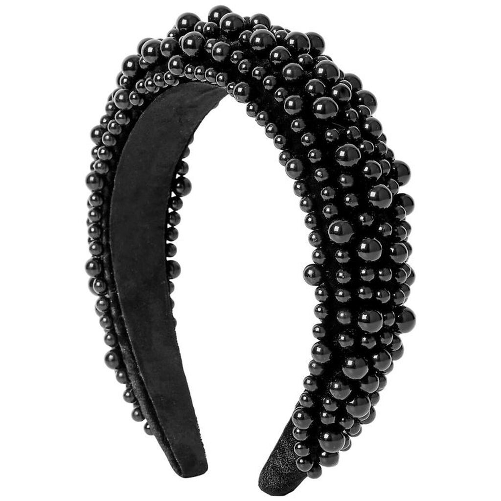 DAY ET Hårbøjle - Pearly Velvet Hair Band - Sort