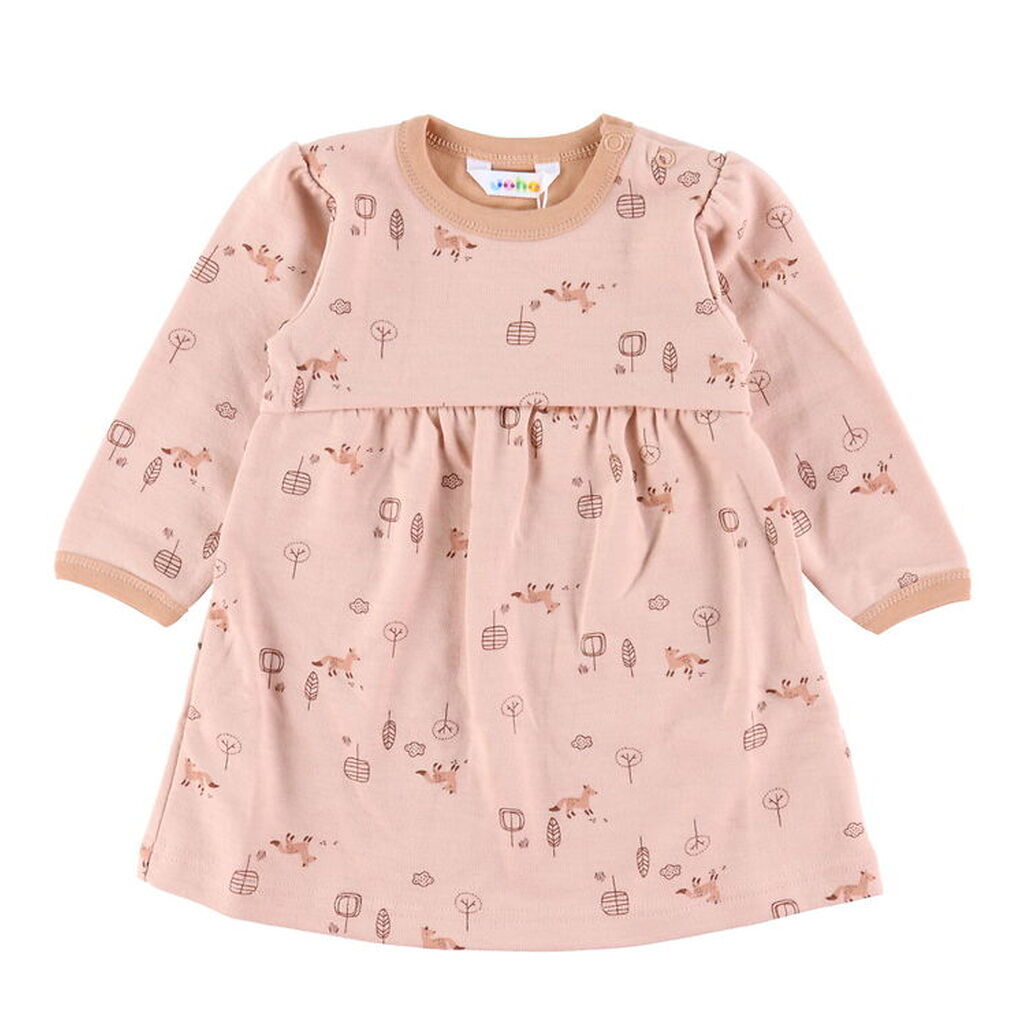 Joha Kjole - A-shape - Uld/Bomuld - Fersken