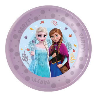 Decorata Party Plastiktallerkner - 4-pak - 21 cm - Frozen Idylli