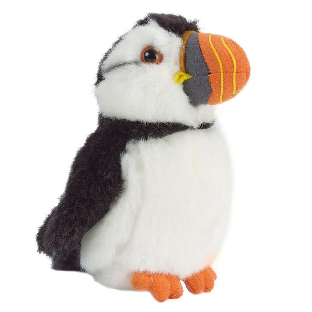 Living Nature Bamse - 15x12 cm - Lille Søpapegøje - Sort/Hvid