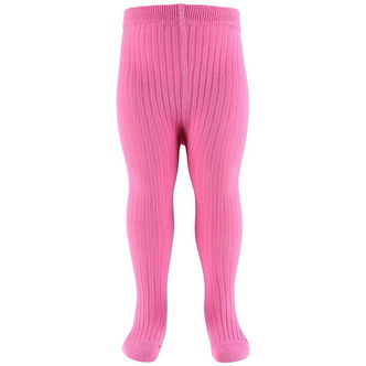 Melton Strømpebukser - Rib - Dusty Pink