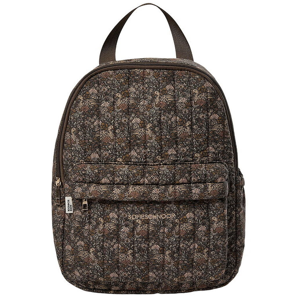 Sofie Schnoor Børnehavetaske - Jennysk - Brun m. Påfugle