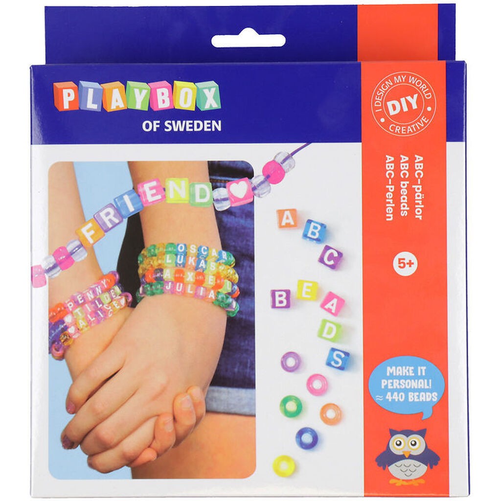 Playbox Kreasæt - Armbånd m. ABC-Perler - 440 stk