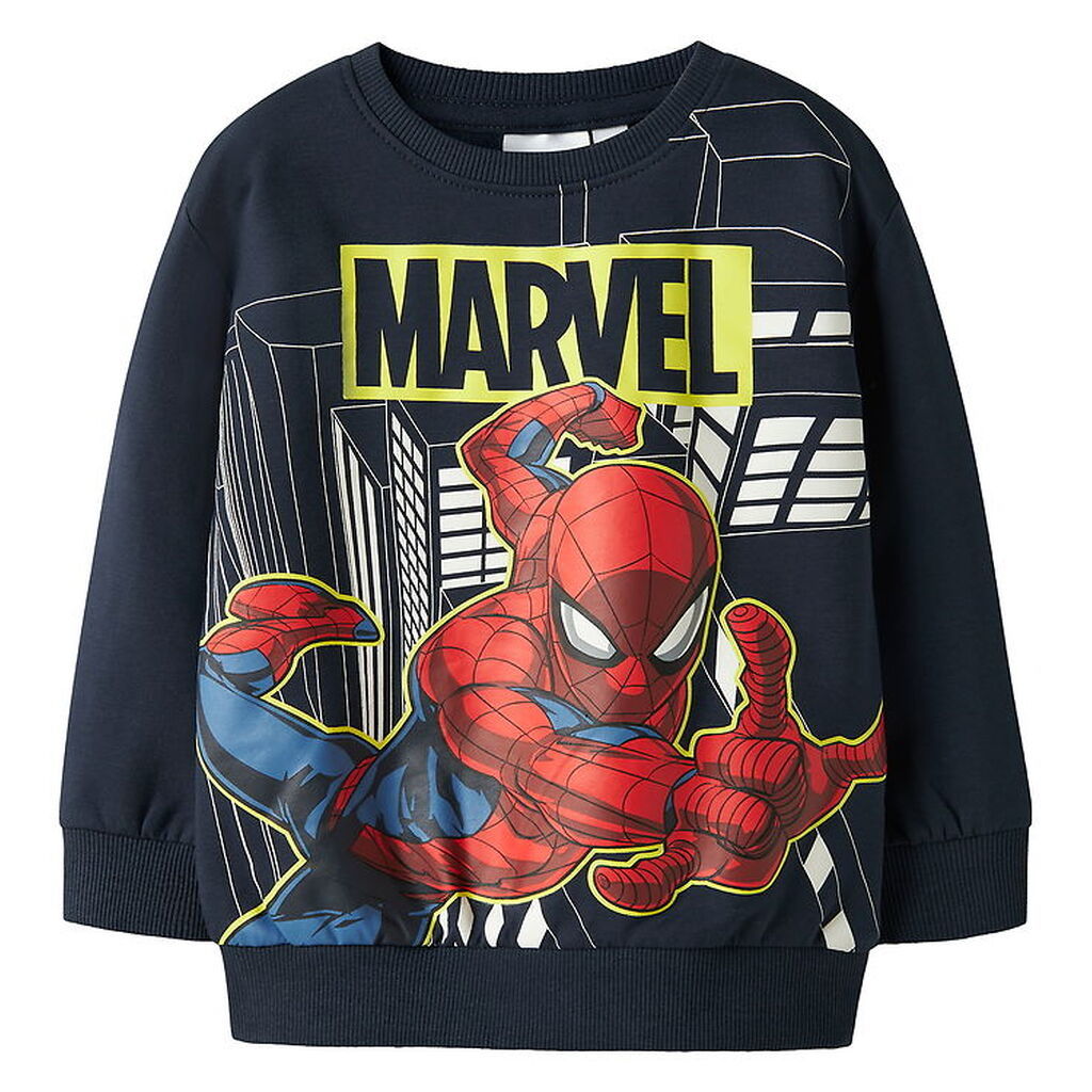 Name It Sweatshirt - Noos - NmmDion - Spiderman - Navy Blazer