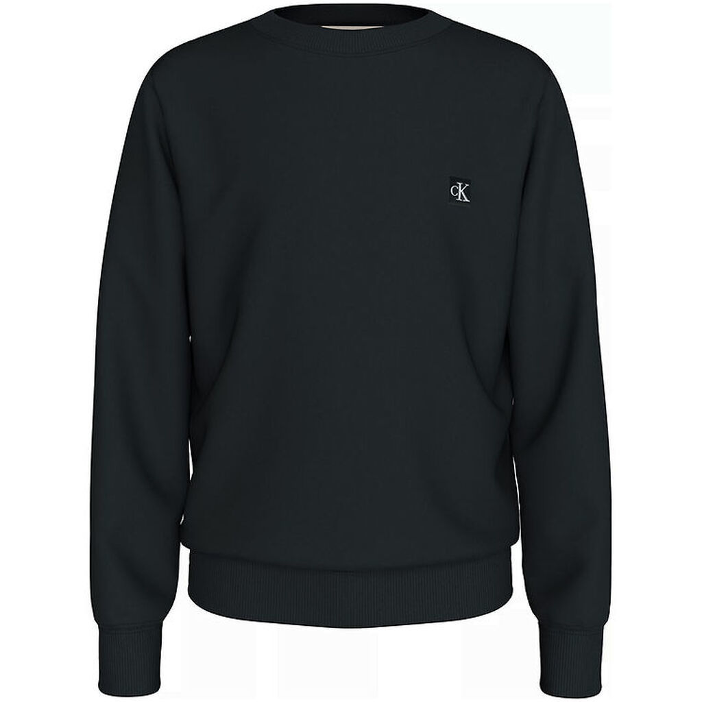 Calvin Klein Sweatshirt - Mono Mini Badge - Ck Black