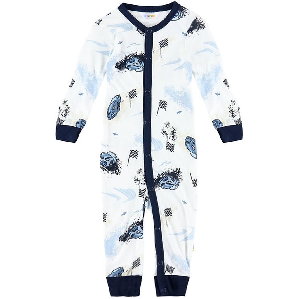 Joha Natdragt - Viskose/Bambus - Off White m. Print