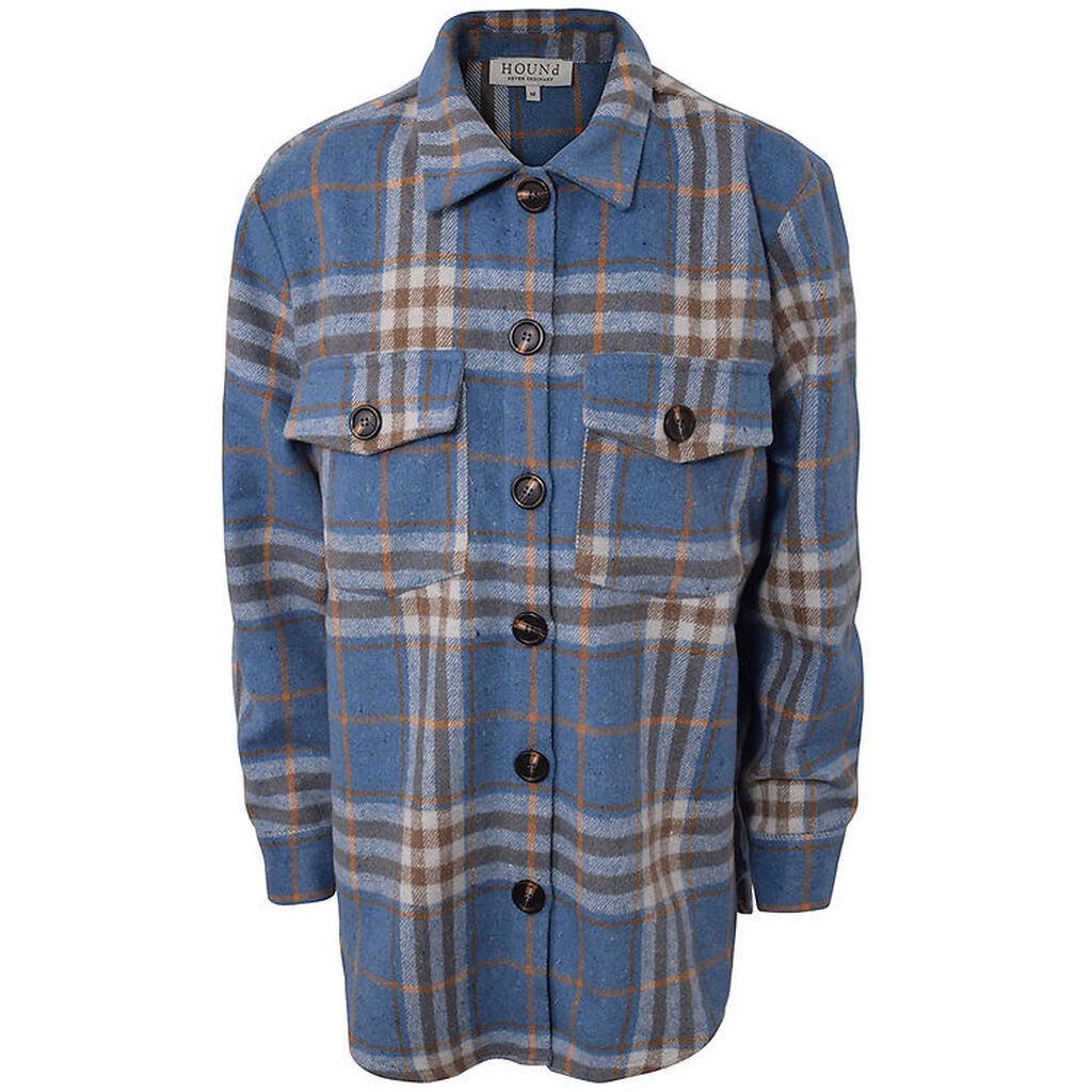Hound Jakke - Plaid - Lyseblå m. Tern
