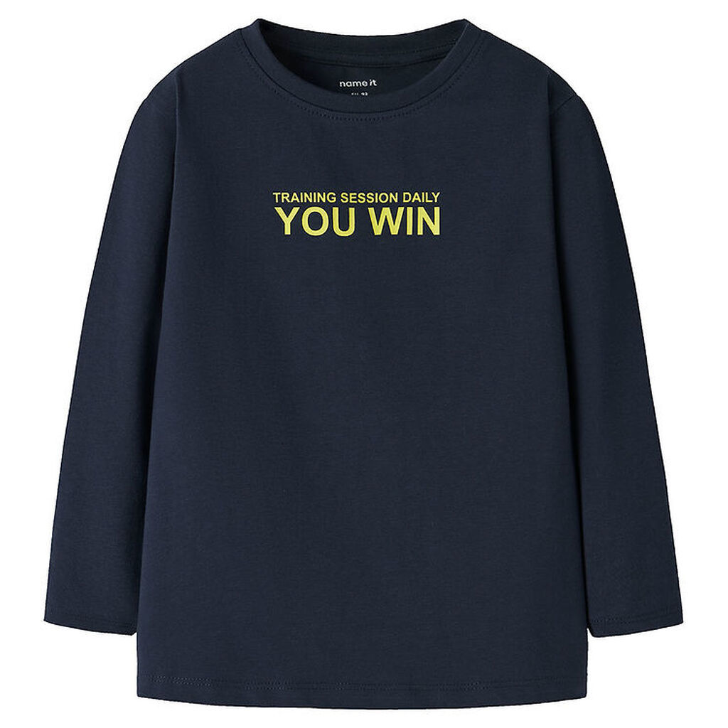 Name it Bluse - NmmTaft - Navy Blazer m. Print