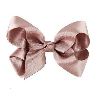 Little Wonders Hårsløjfe - 8 cm - Kornelia - Satin - Støvet Ros