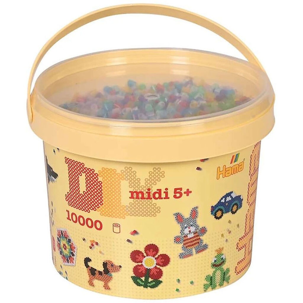 Hama Midi Perler - 10.000 stk. - 53 Transparent Mix