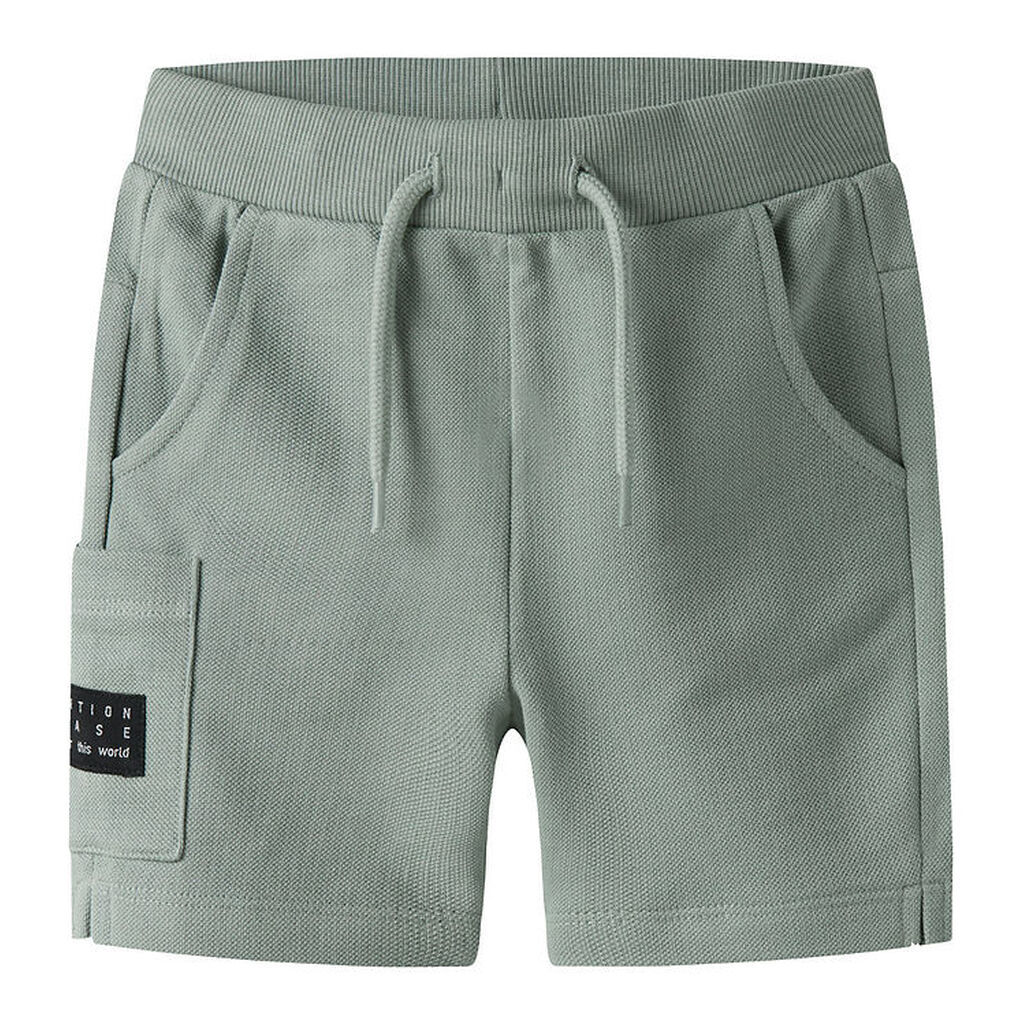Name It Sweatshort - Pique - NmmVivasse - Slate Gray