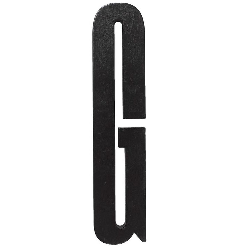 Design Letters Træbogstaver - G - Sort