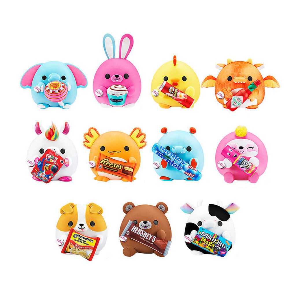 Snackles Bamse - 1 stk. - Assorteret - Plush Small - 14 cm - Min