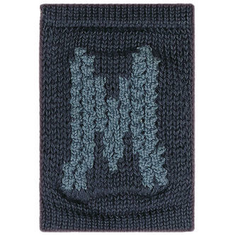 Smallstuff Strikket Bogstav - M - Blå Alfabet