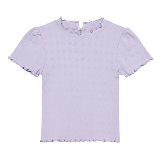 En Fant T-shirt - Pointelle - Purple Heather