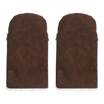 KongWalther Barnevognshandsker - Østerbro - Chocolate Brown Faux