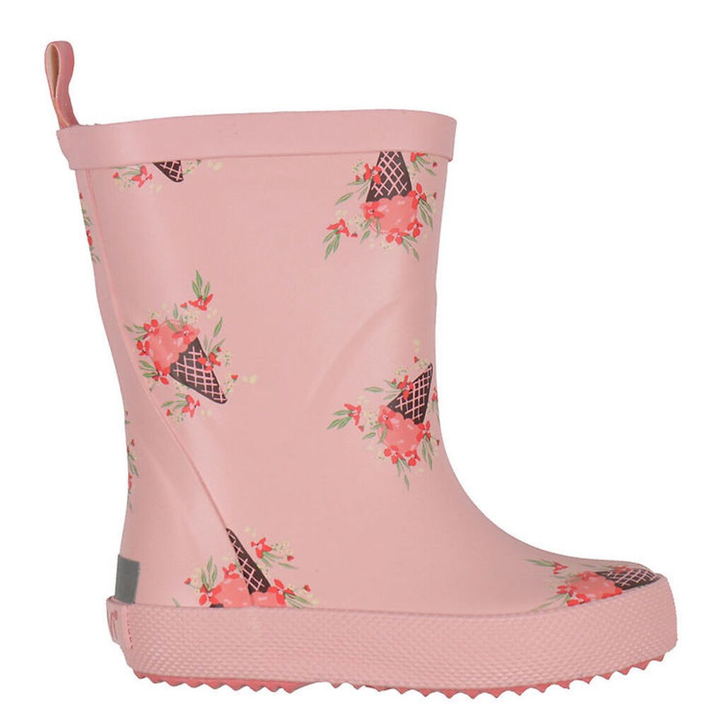CeLaVi Gummistøvler - Peach Blossom m. Isvafler