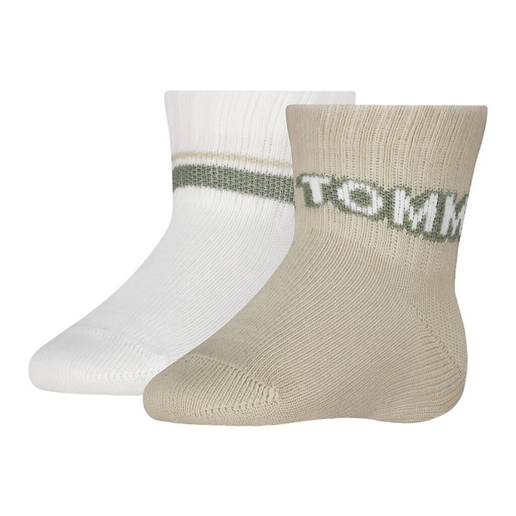 Tommy Hilfiger Strømper - Skridsikre - 2-pak - Sand