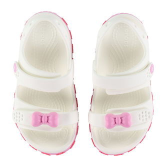 Crocs Sandal - Crocband Cruiser Pet Sandal T - Hvid/Pink Tweed